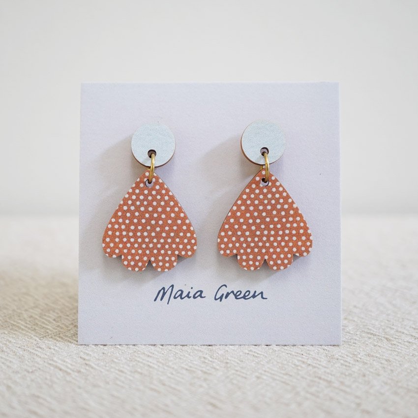 Big outlet wooden earrings